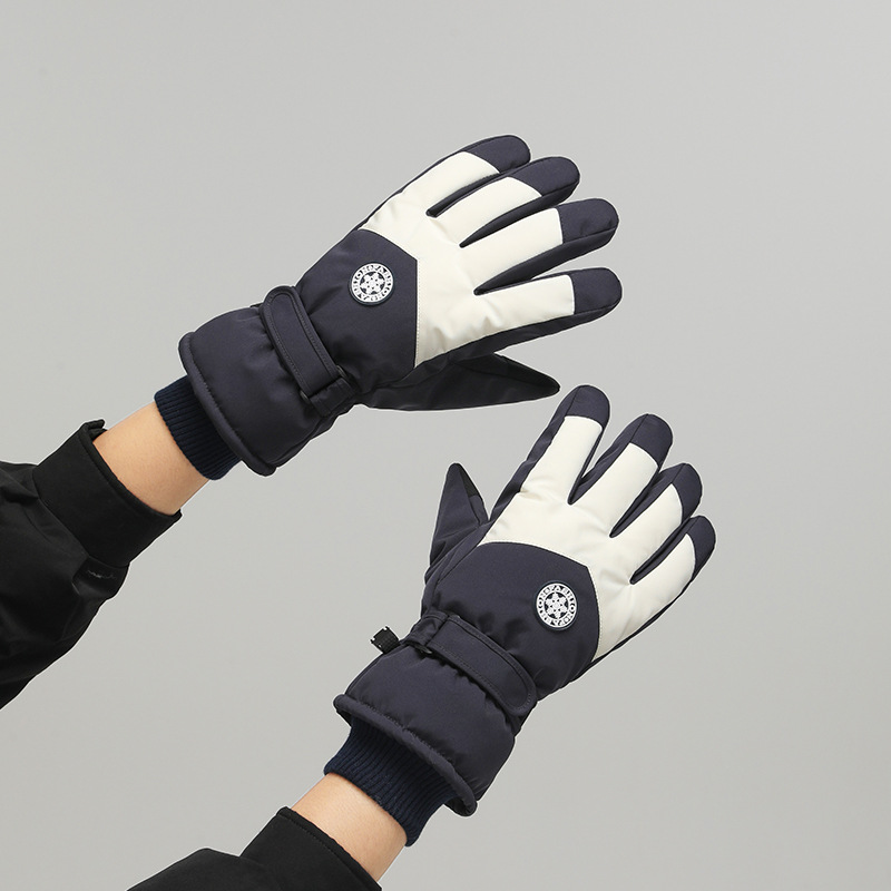 防寒冬スキー手袋屋外パッド入り暖かい電気自動車乗馬手袋ノンス - Gardening Glove Waterproof のレビューと価格
