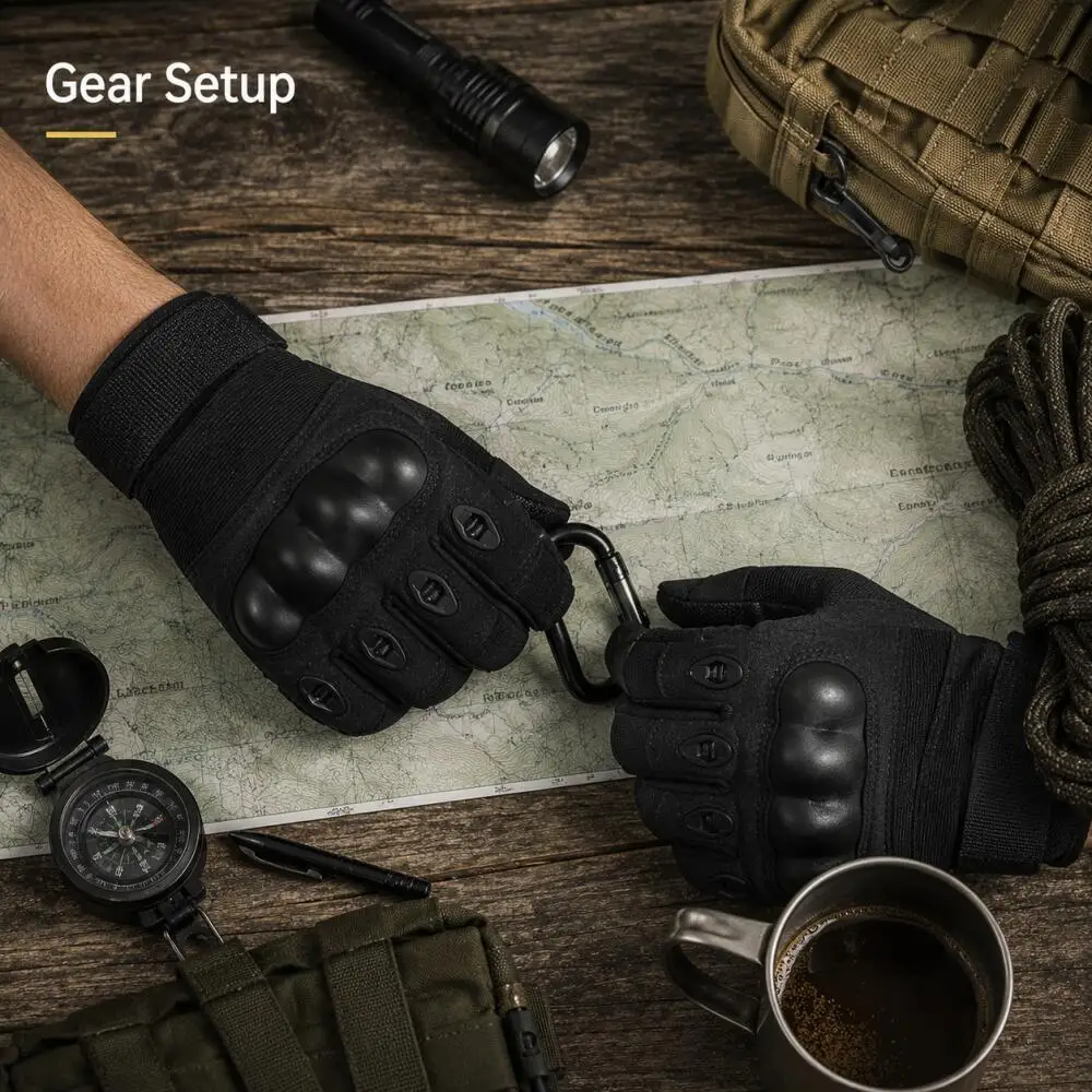 耐衝撃性タクティカルグローブ、通気性のある滑り止めアウトドア - Work Glove Impact のレビューと価格