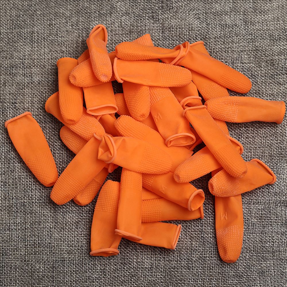 100個入り クリーニングアクセサリー 天然ラテックス製 指 - Rubber Glove Cleaning のレビューと価格