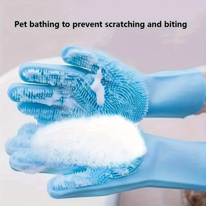 多機能シリコンペットグルーミンググローブ　抜け毛除去ブラシ　 - Rubber Glove Cleaning のレビューと価格
