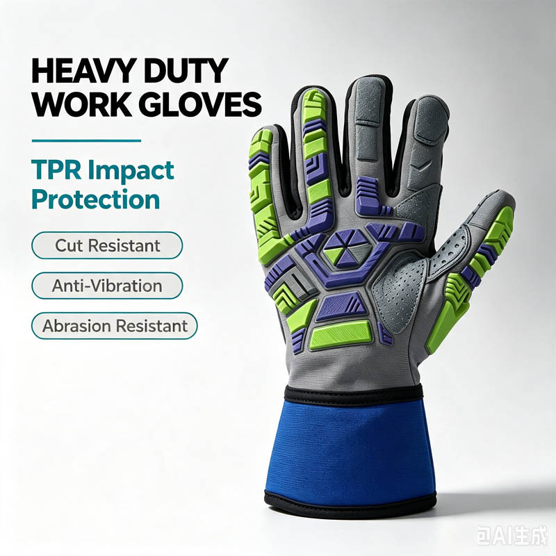 作業用安全手袋,tpr耐切断性,手のひらパッド,耐バイブ,耐 - Work Glove Impact のレビューと価格